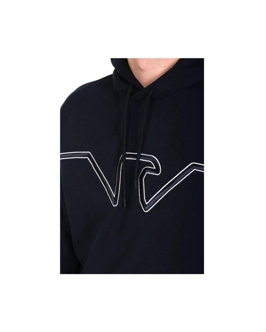 Emporio Armani Black Hoodies for men