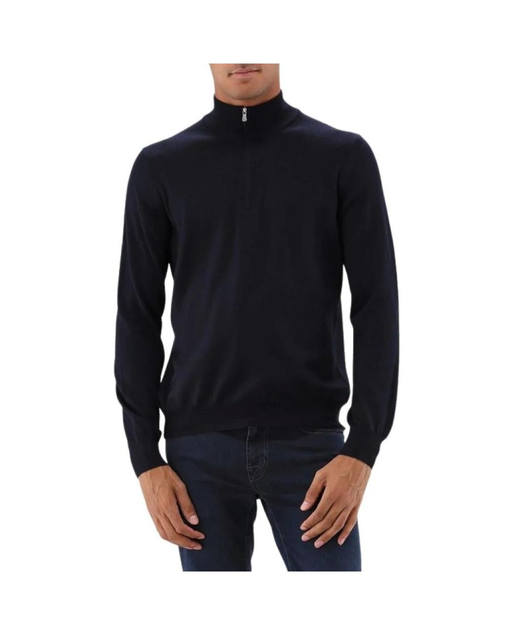 Gran Sasso Black Turtlenecks for men