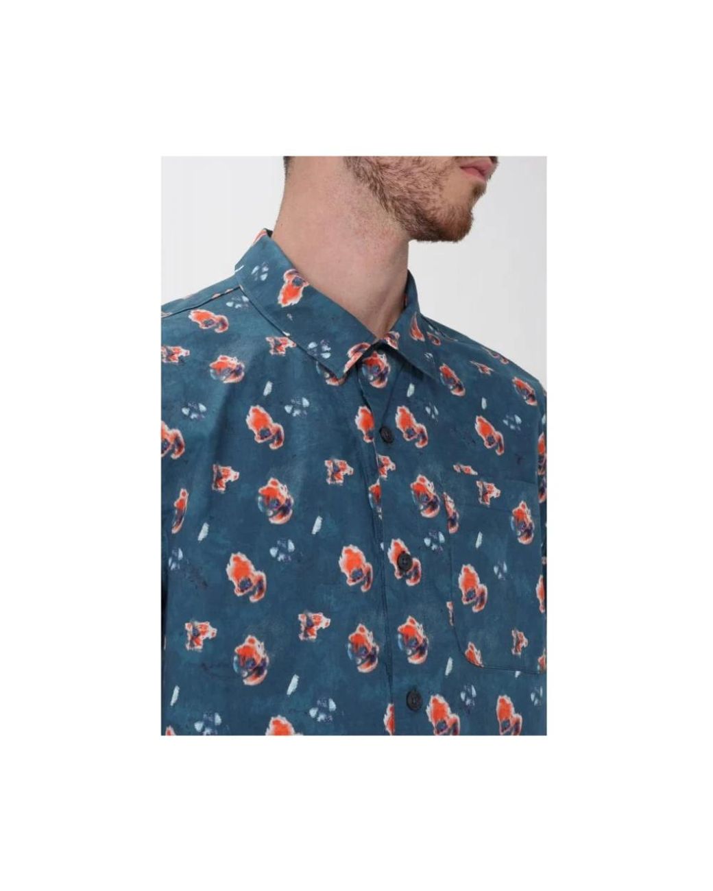 C P Company Blue Short Sleeve Shirts for men