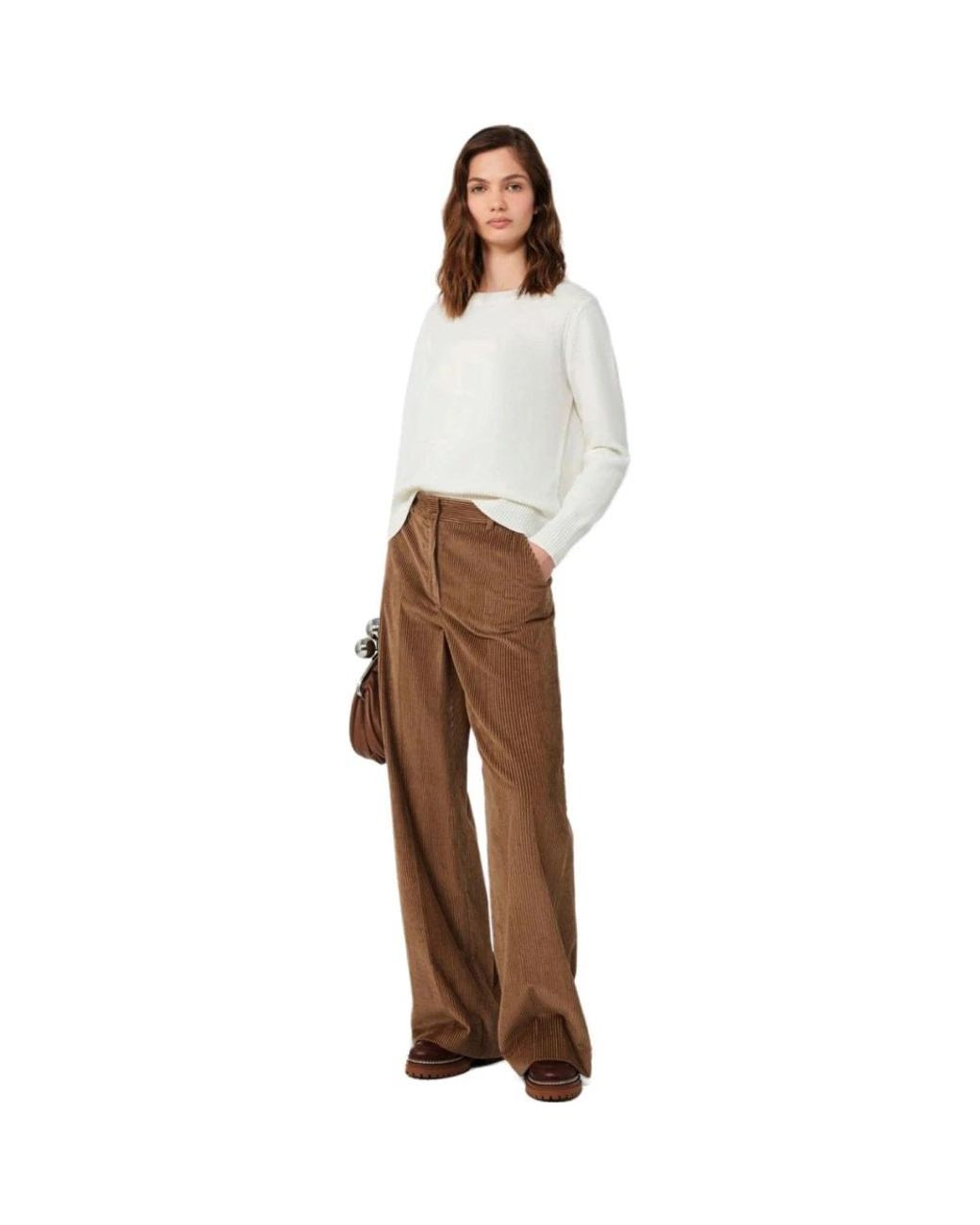 Weekend by Maxmara Brown Wide Trousers