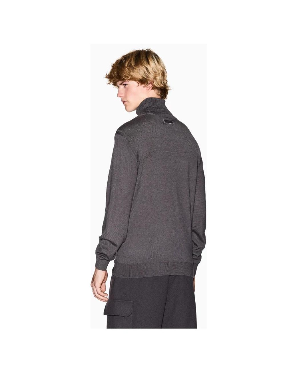 ARMANI EXCHANGE Gray Turtlenecks for men