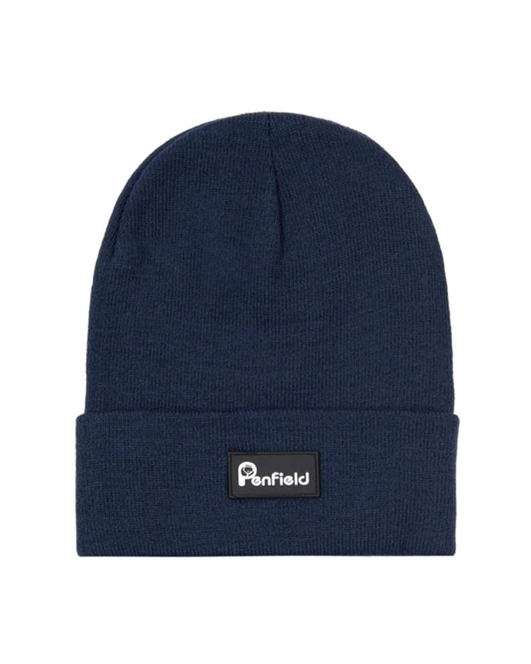 Penfield Blue Smooth-Knit Beanie