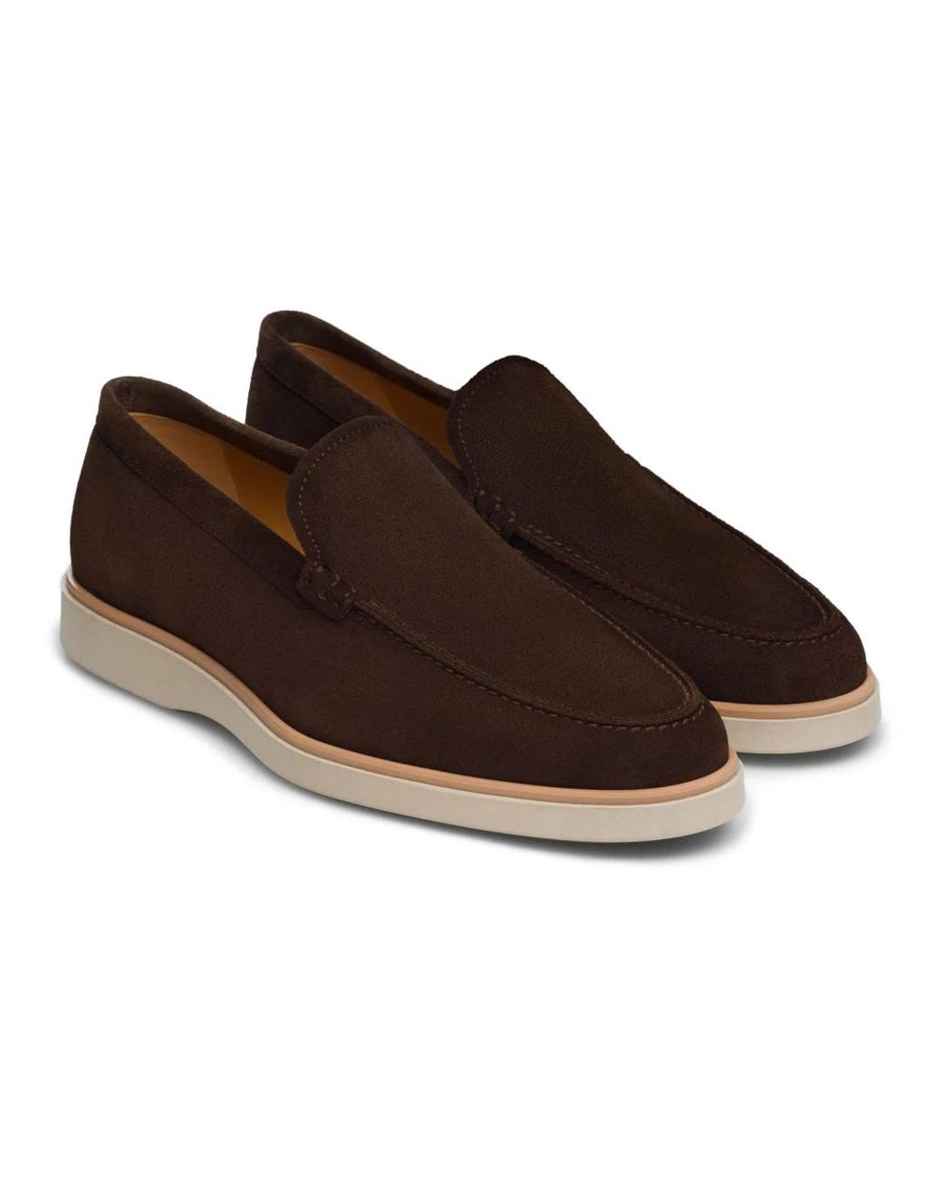 Magnanni Shoes Brown Loafers for men