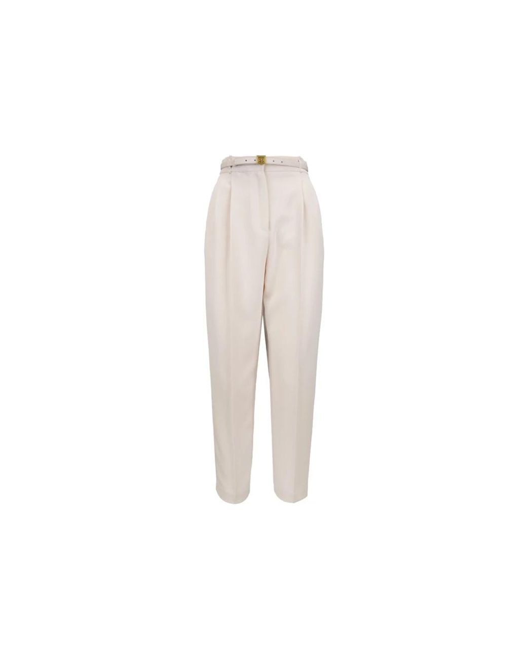 Elisabetta Franchi Natural Tapered Trousers
