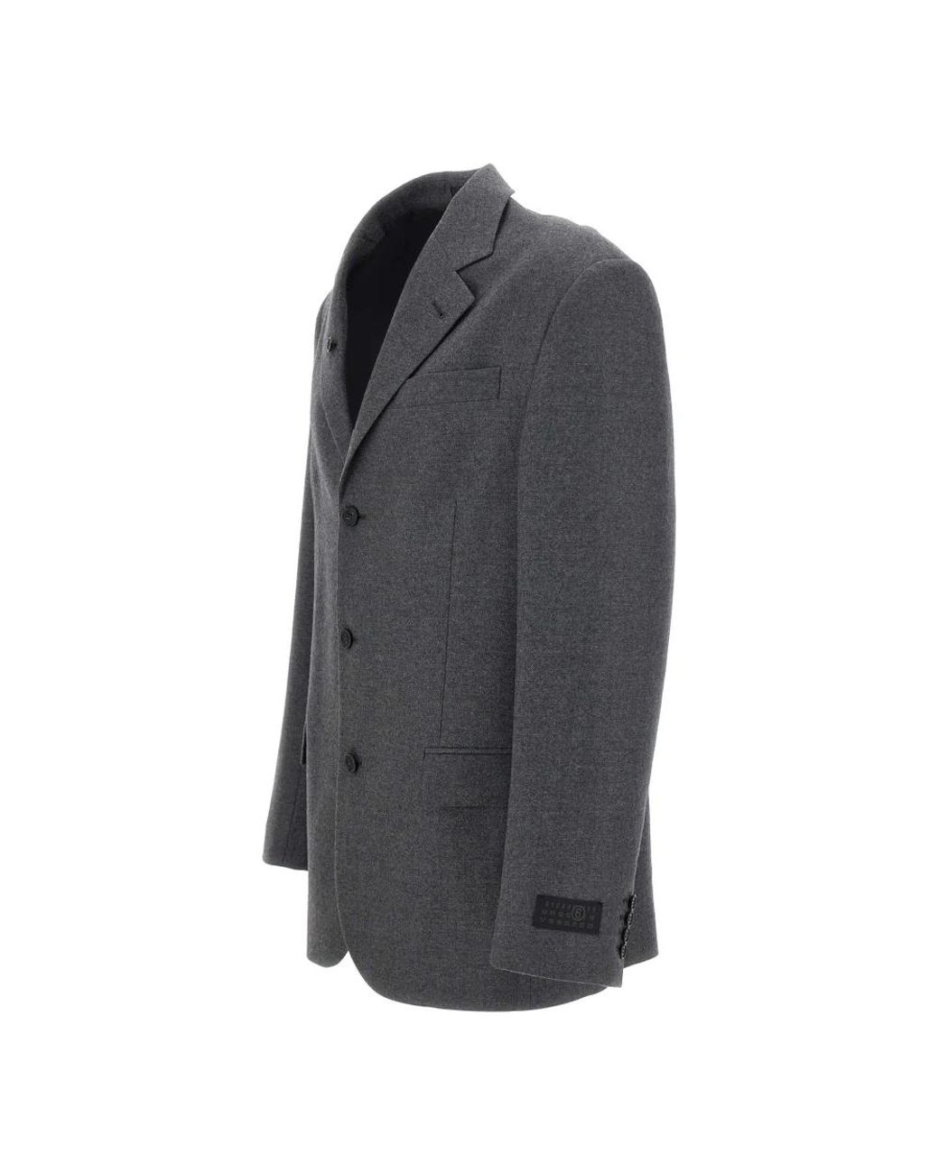 MM6 by Maison Margiela Gray Blazers for men