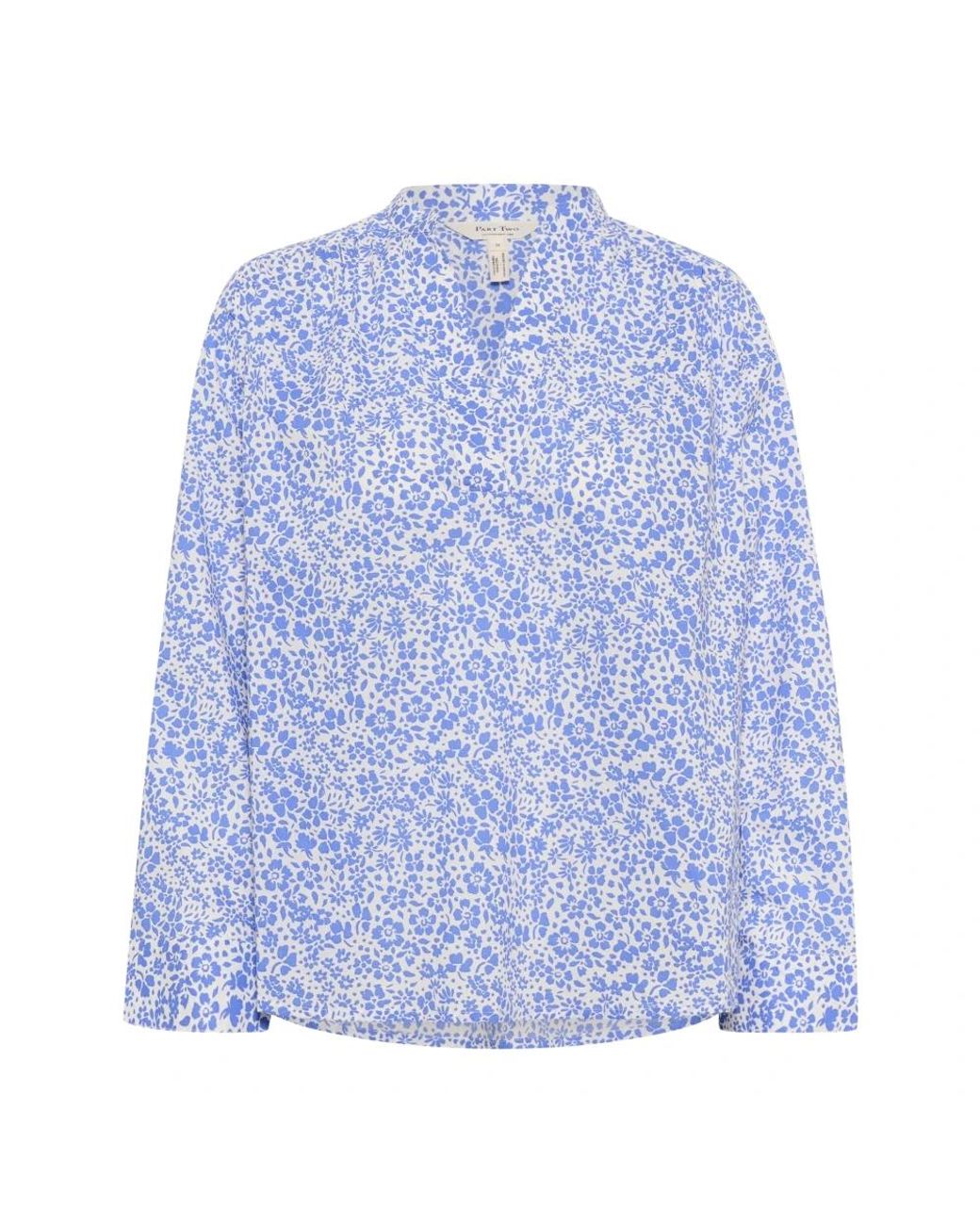 Part Two Blue Natale Bluse