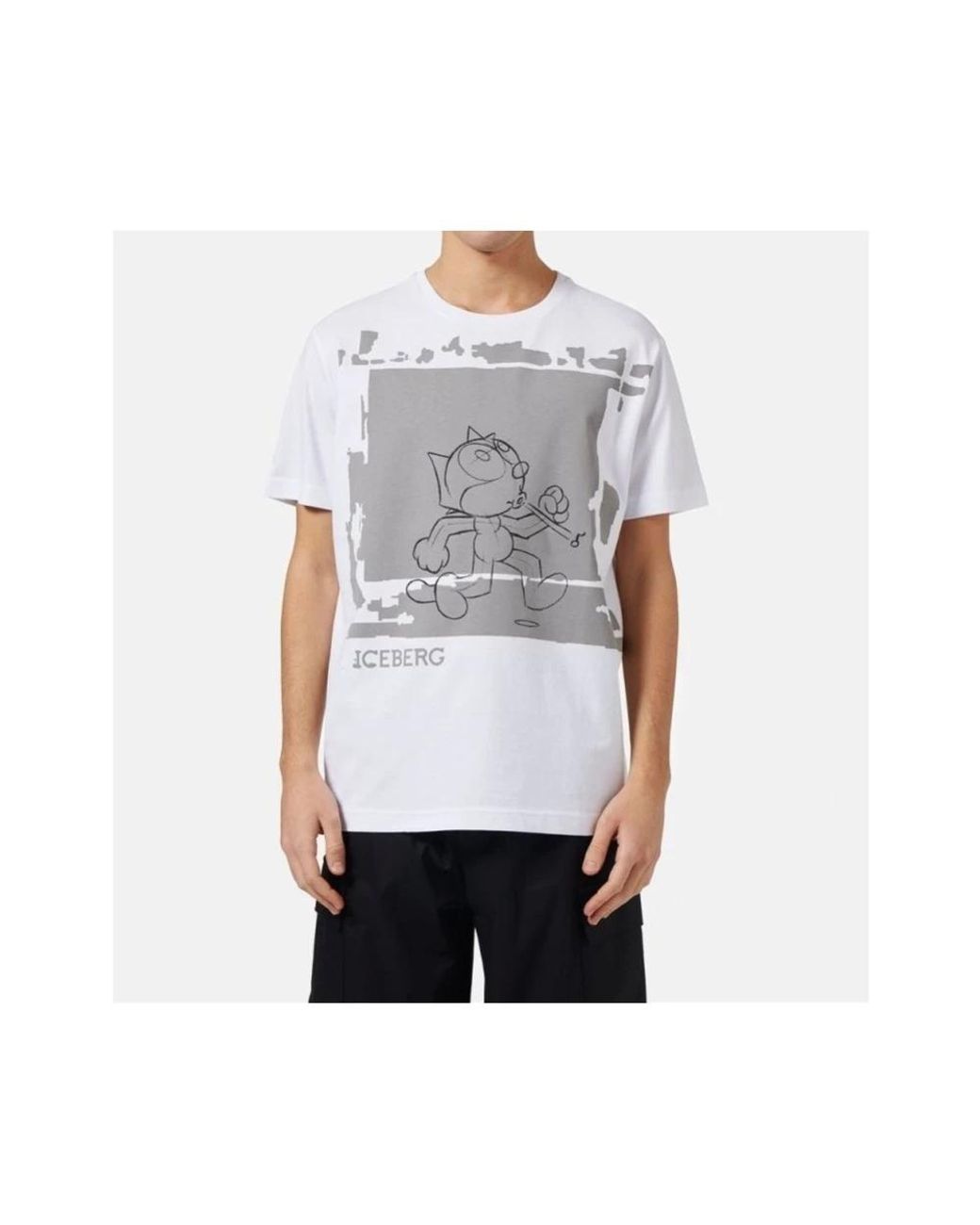 Iceberg Gray T-Shirts for men