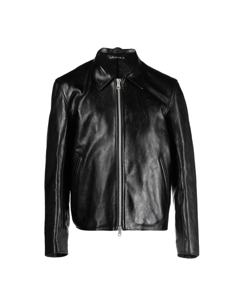 Our Legacy Klassieke Leren Jas Voor Mannen in het Black voor heren