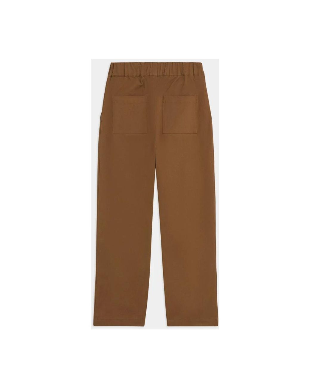 A PAPER KID Brown Straight Trousers for men