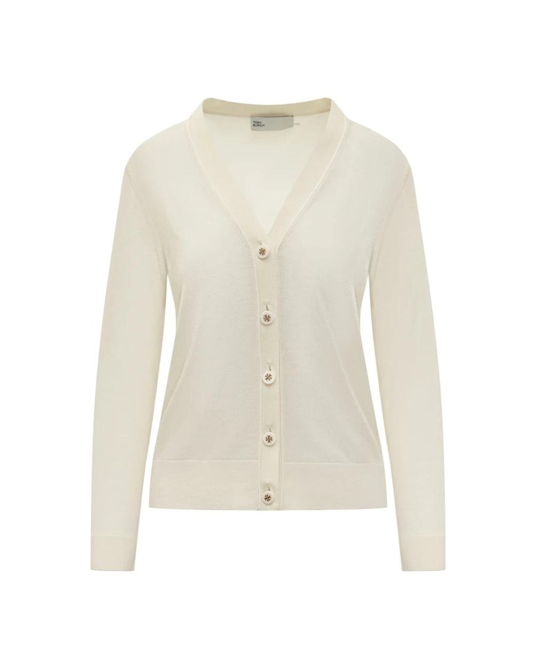 Tory Burch Cardigan Simone in het White