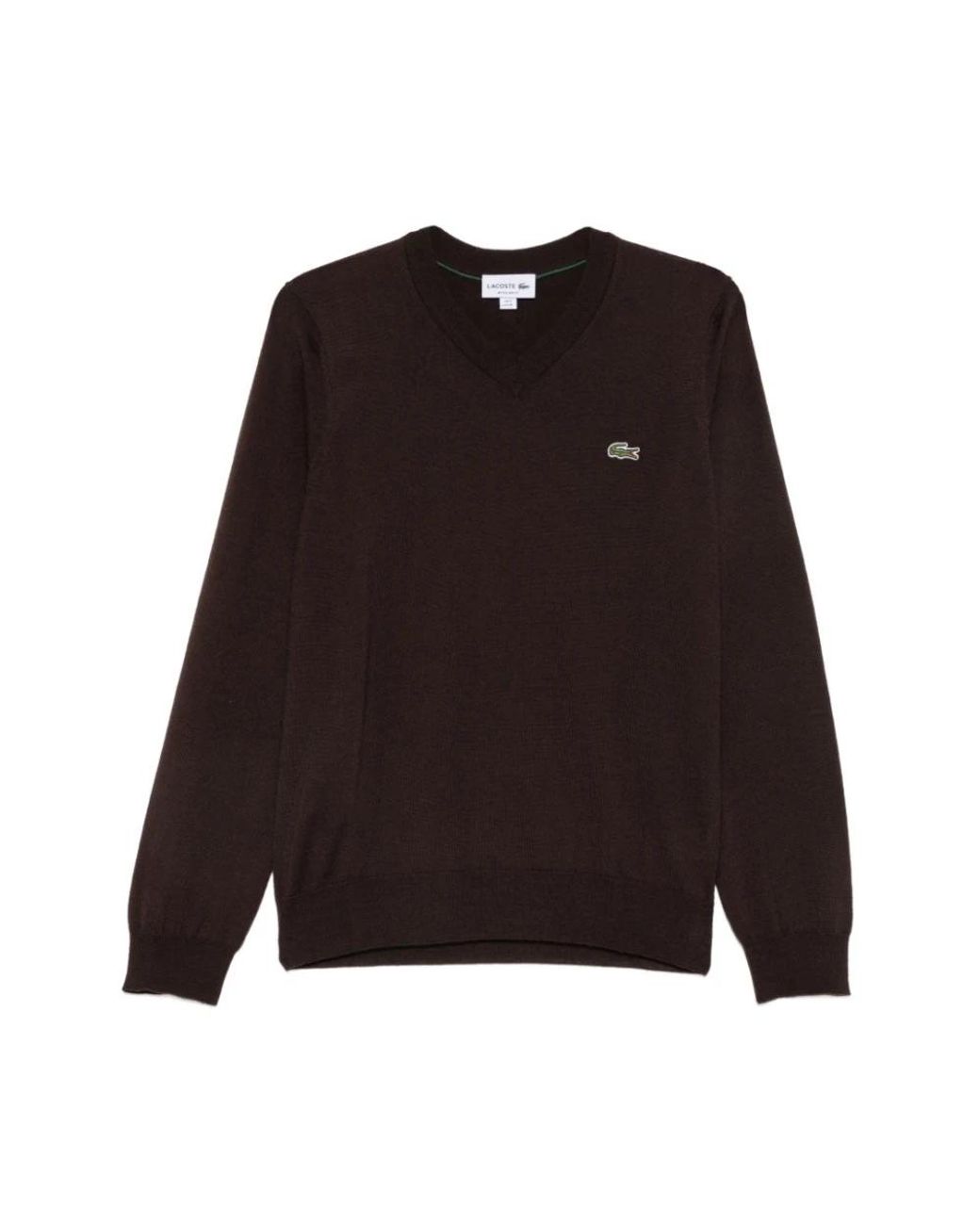 Lacoste Black V-Neck Knitwear for men