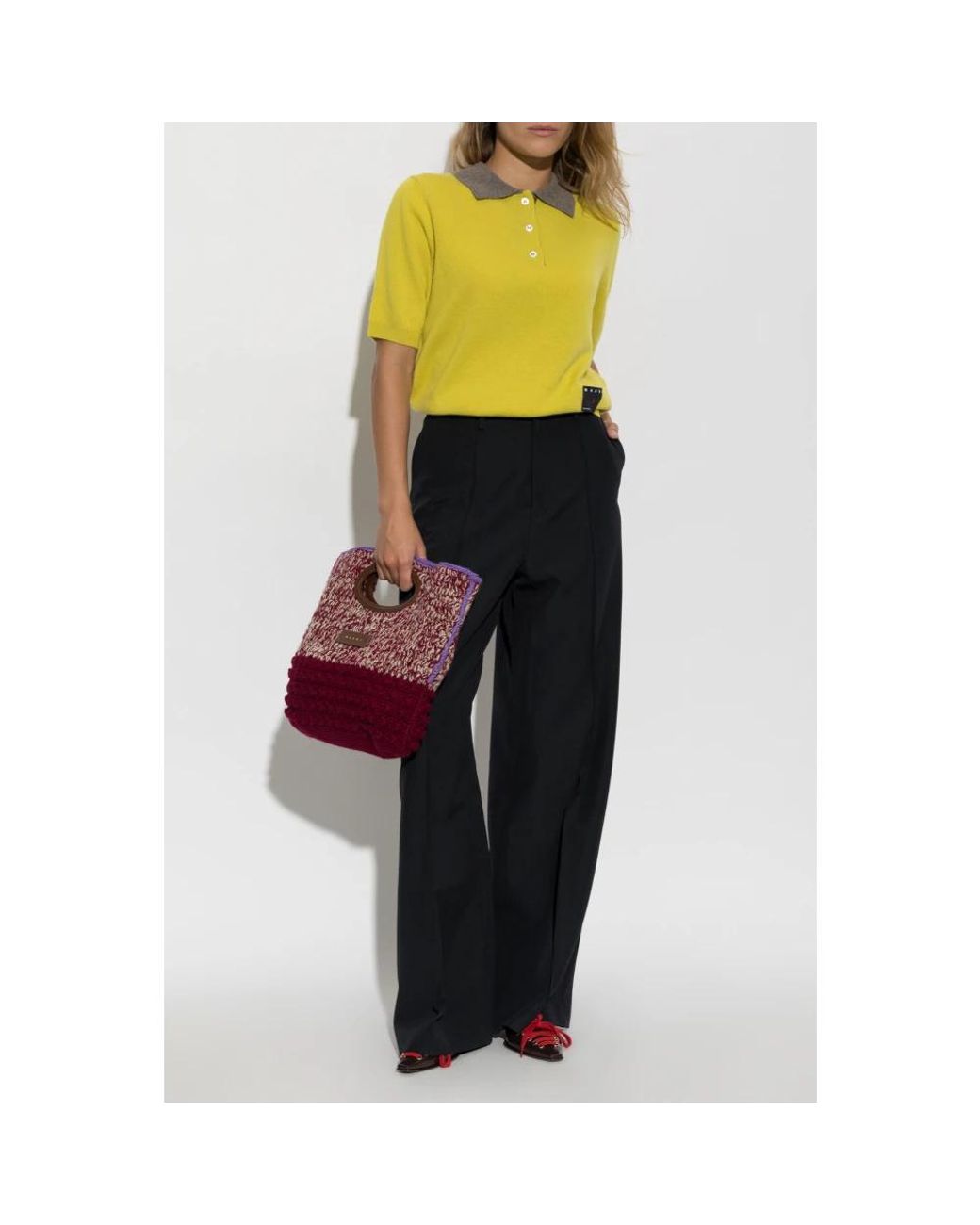 Marni Yellow Cashmere Knitwear