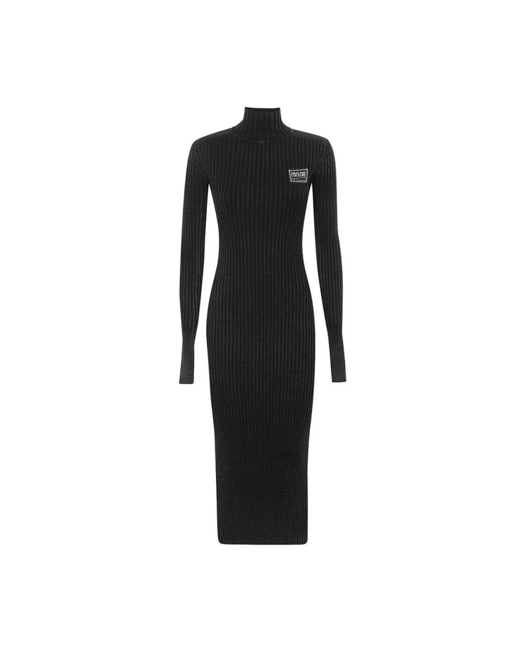 Versace Jeans Couture Black Knitted Dresses