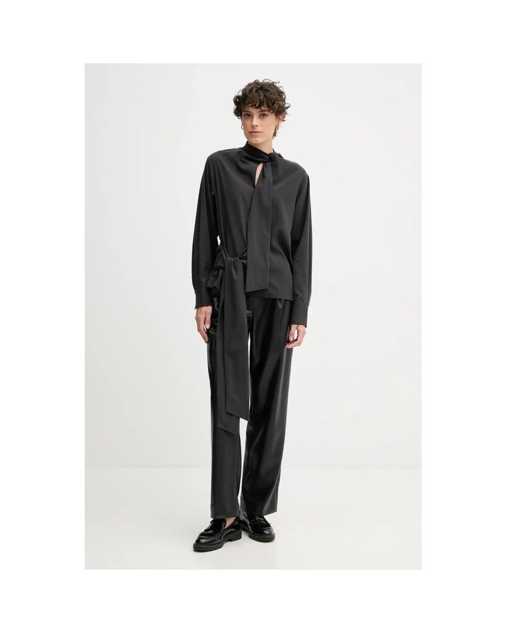 Blouses Sandro Ferrone de color Black