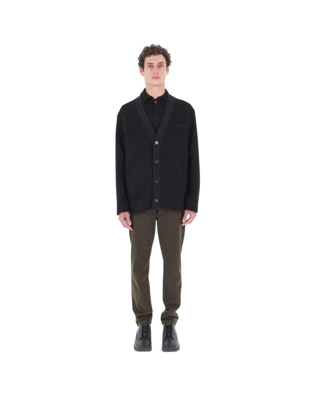 Cardigans Herno de hombre de color Black