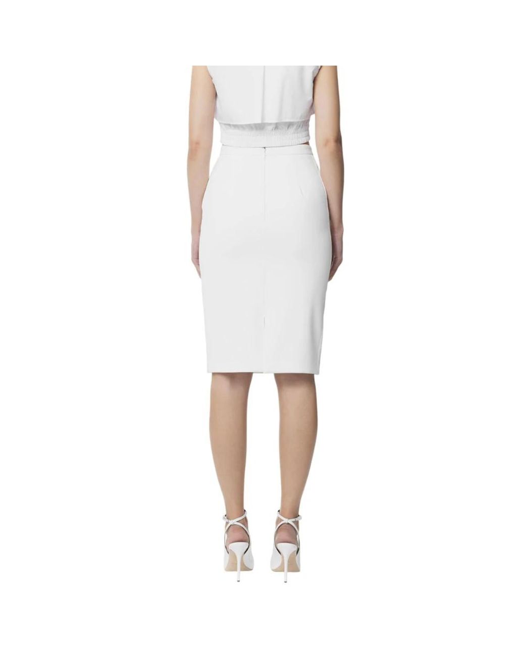Elisabetta Franchi White Midi Skirts