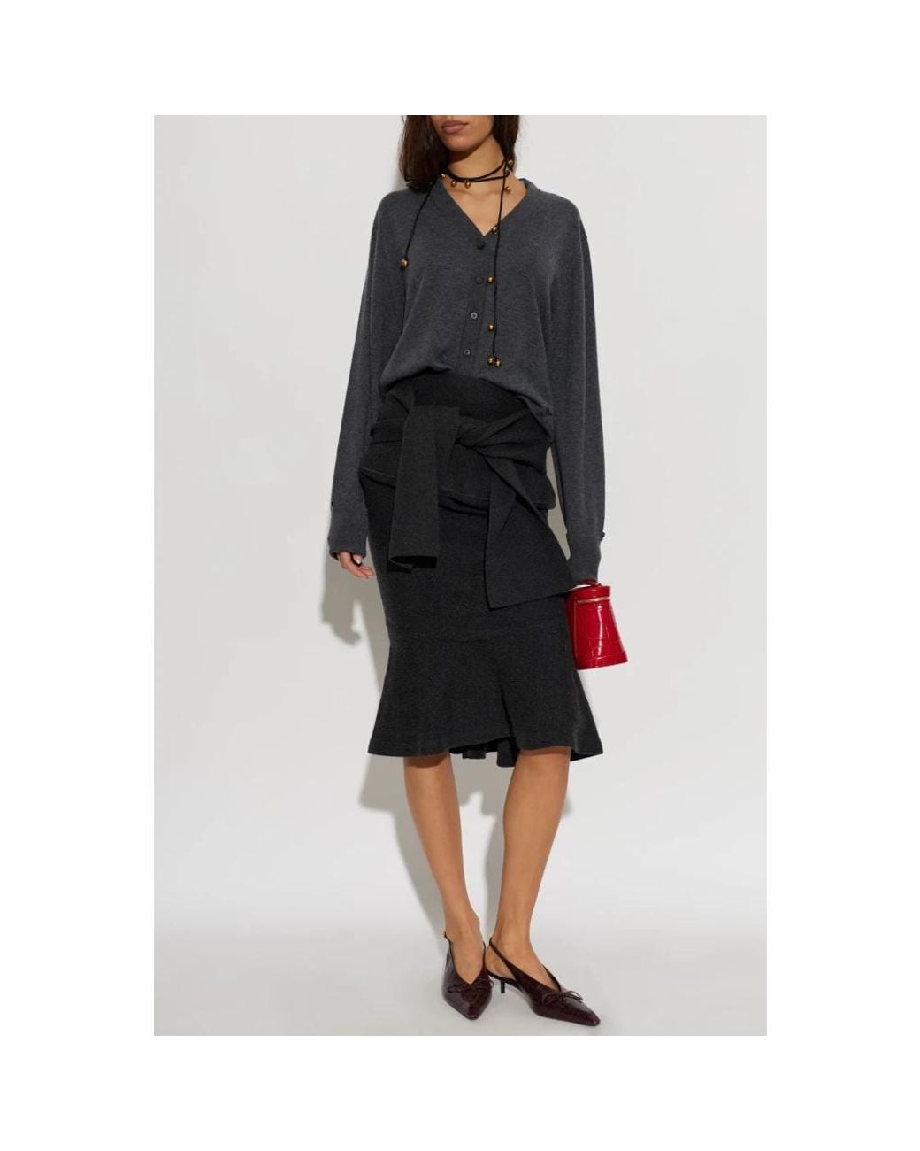 Midi Skirts Jacquemus de color Black