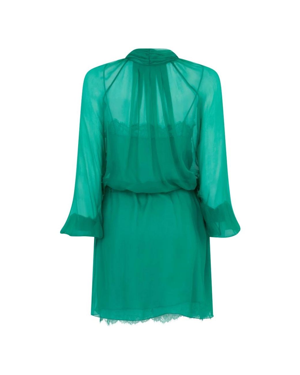 Alberta Ferretti Green Short Dresses