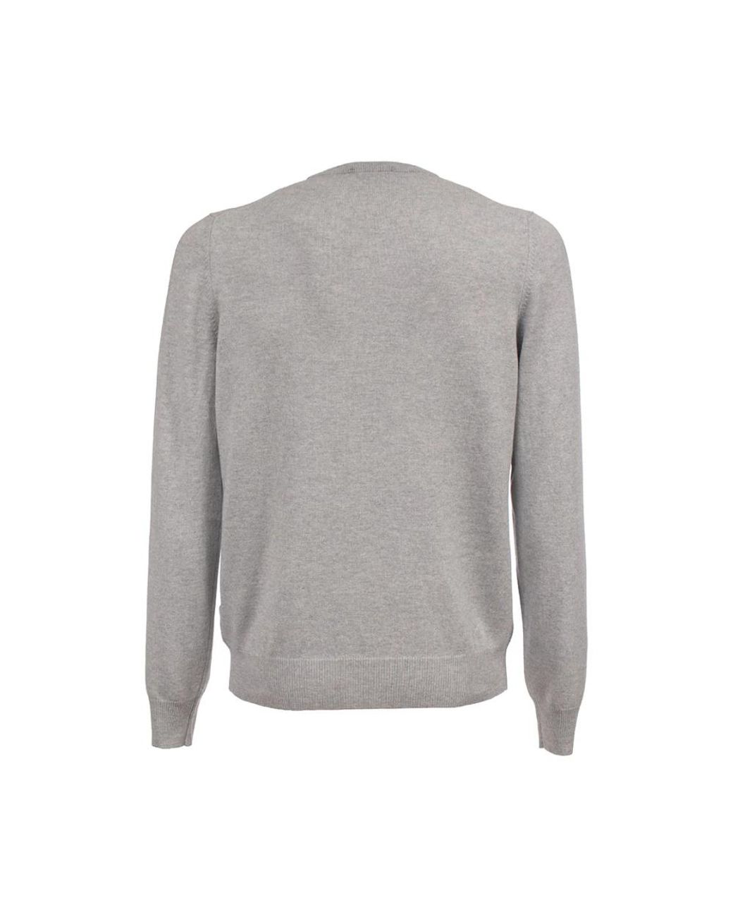 Gran Sasso Gray Round-Neck Knitwear for men