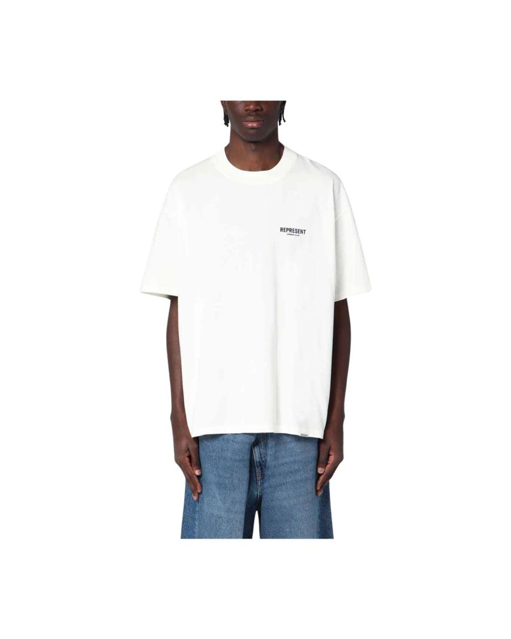 Represent Tops ,Wit ,Katoen Owners Club T-Shirt in het White voor heren