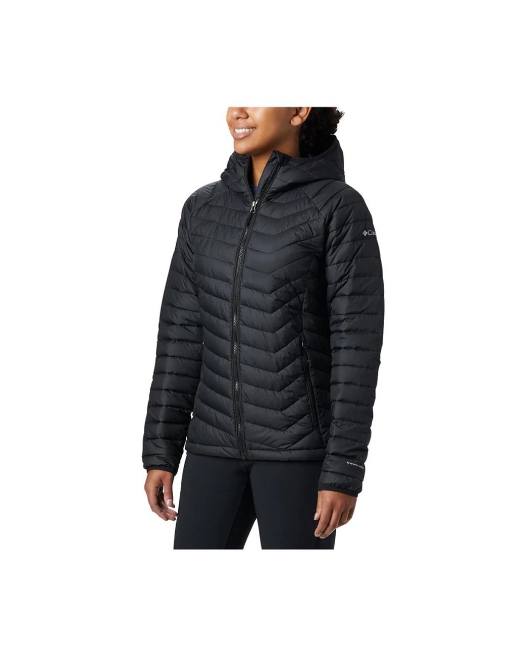 Columbia Jassen ,Zwart ,Powder Lite Zwarte Jas in het Black