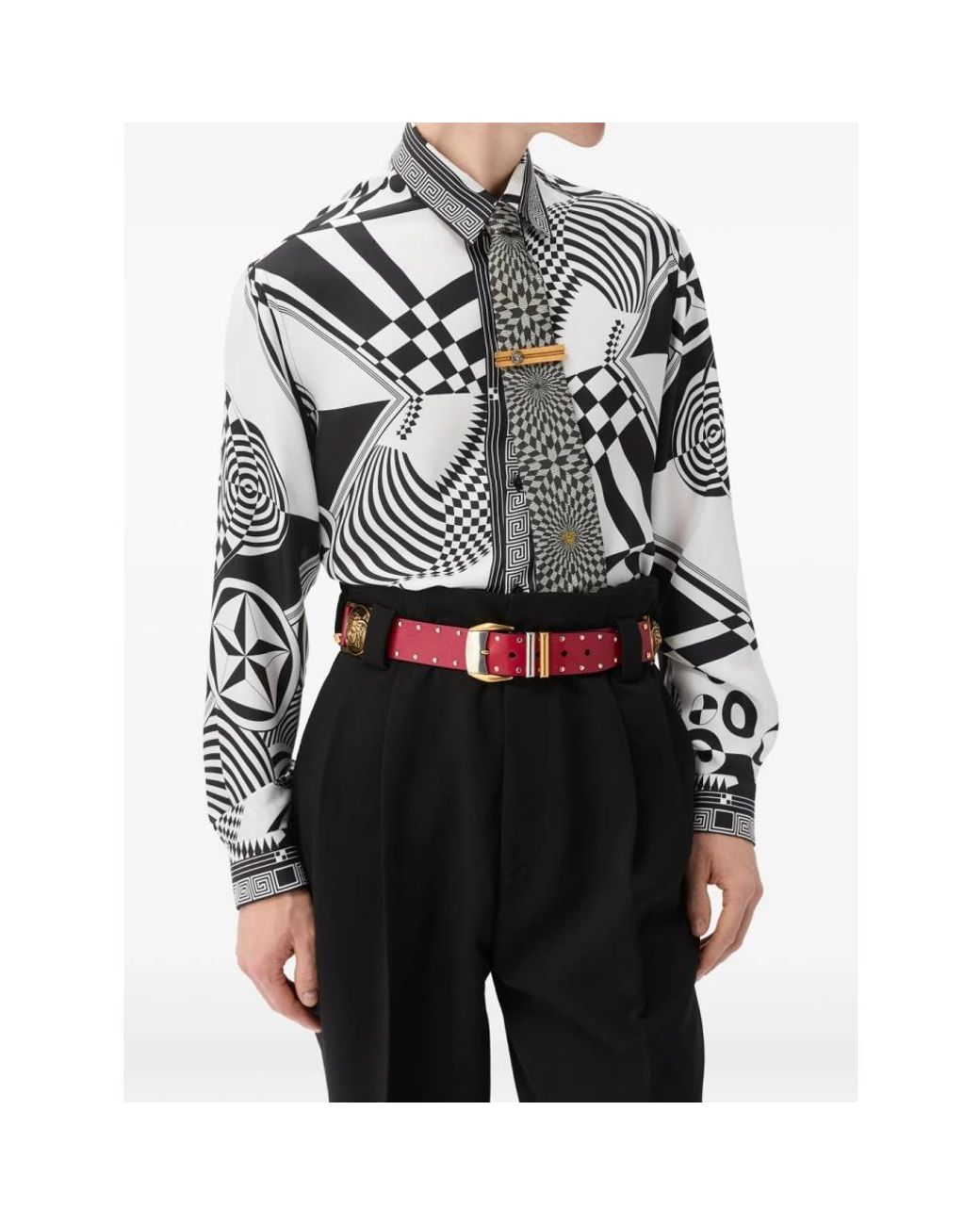 Versace Gray Casual Shirts for men