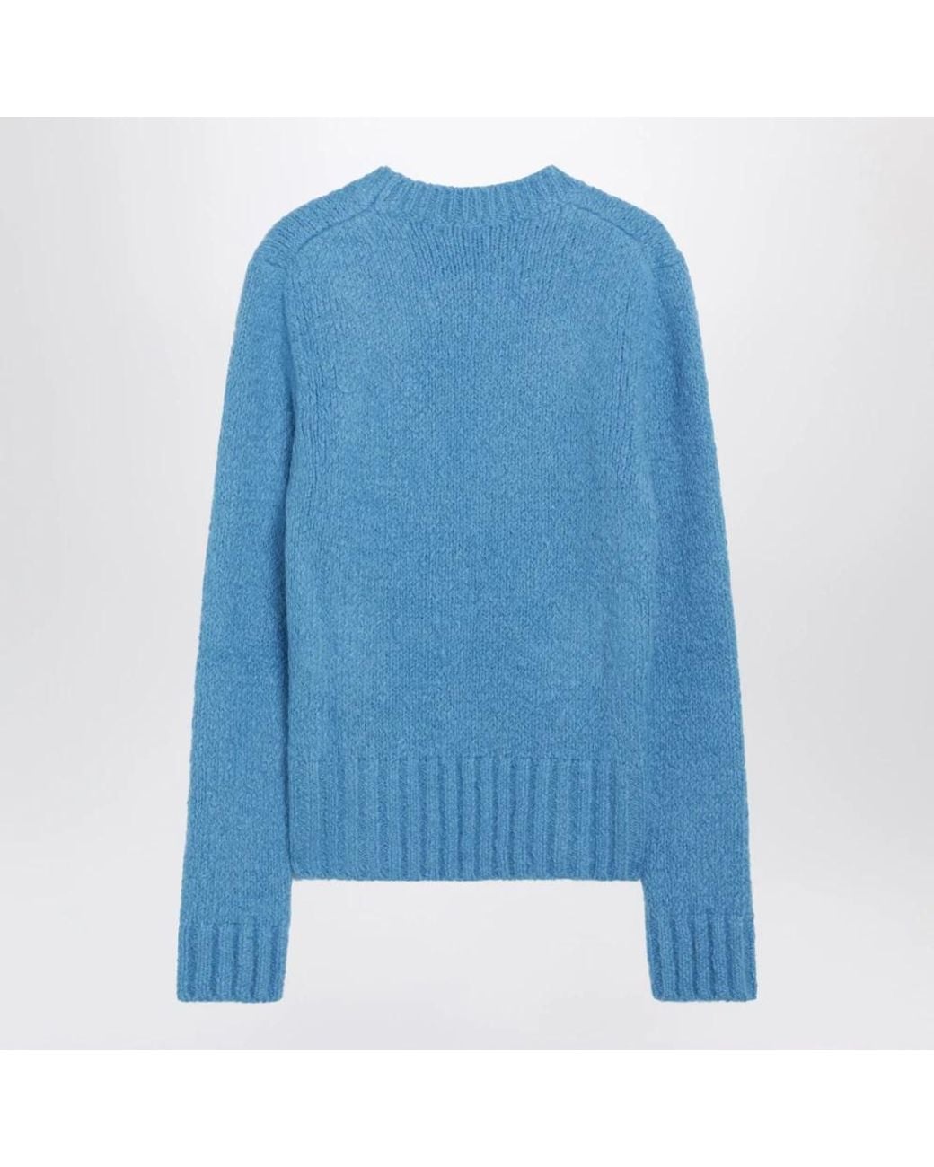 Dolce & Gabbana Blue Round-Neck Knitwear for men
