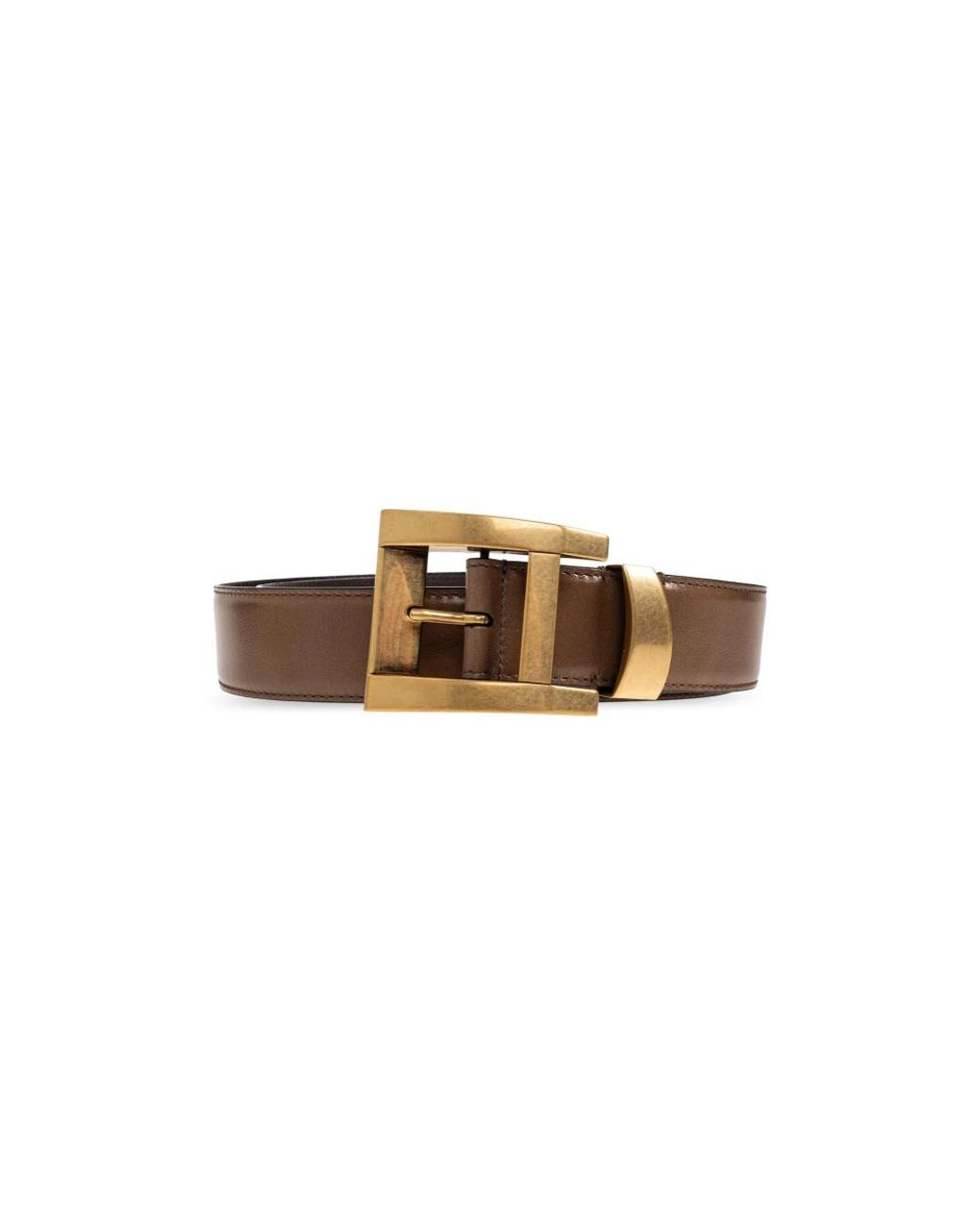 Versace Leren Riem 4 Cm in het Brown voor heren