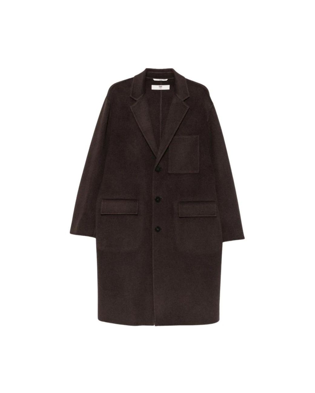DUNO Black Single-Breasted Coats for men