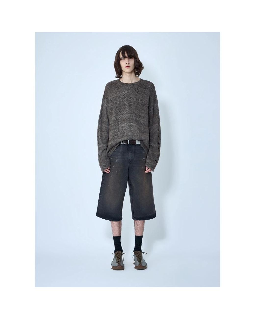 Our Legacy Gray Round-Neck Knitwear for men