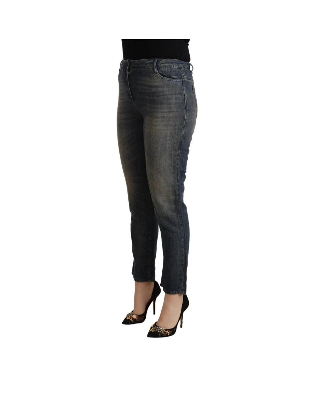 Twinset Gray Slim-Fit Jeans