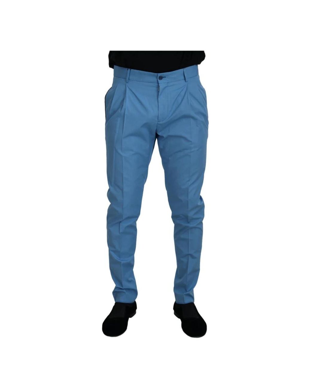 Dolce & Gabbana Blue Chinos for men