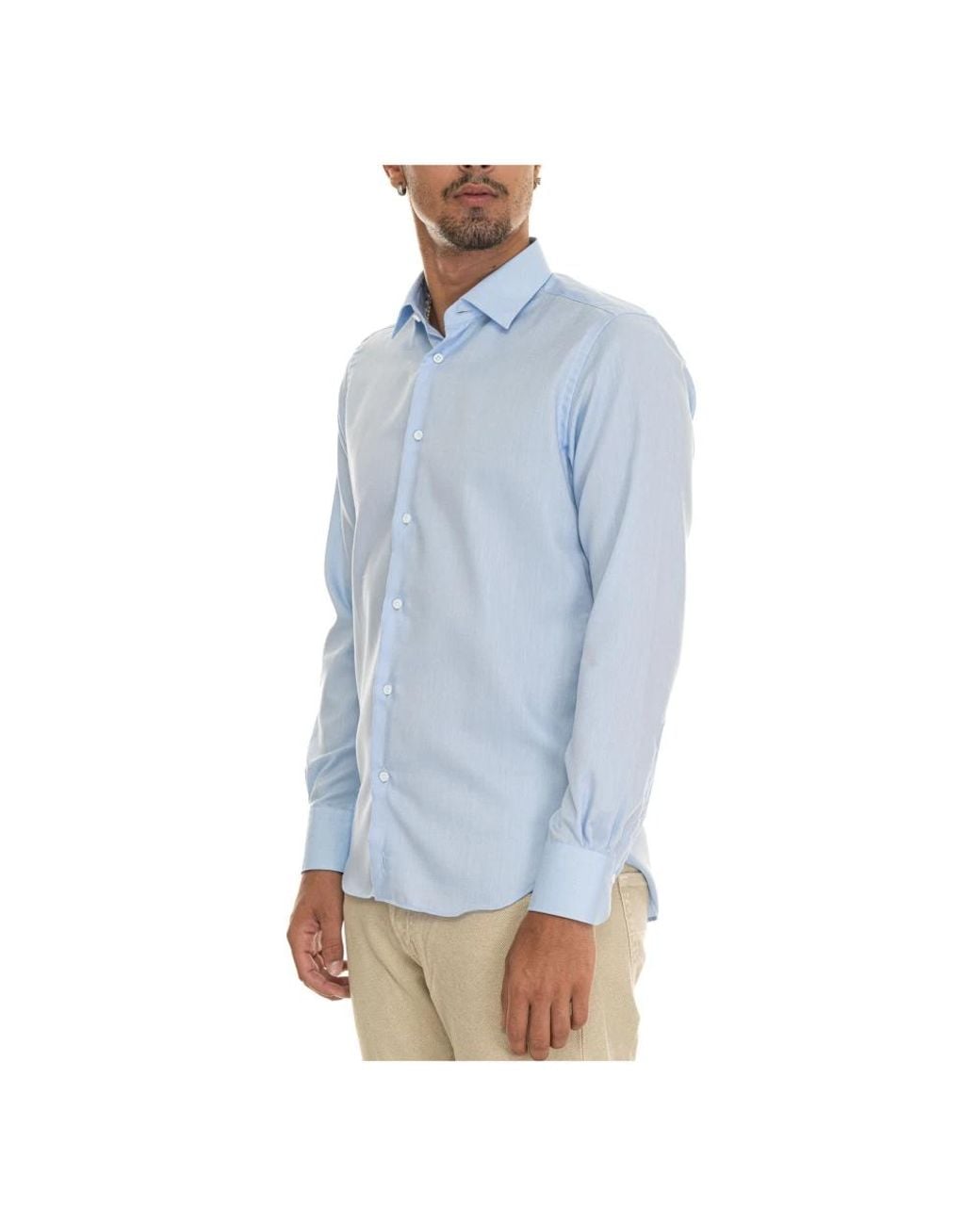 Carrel Blue Casual Shirts for men