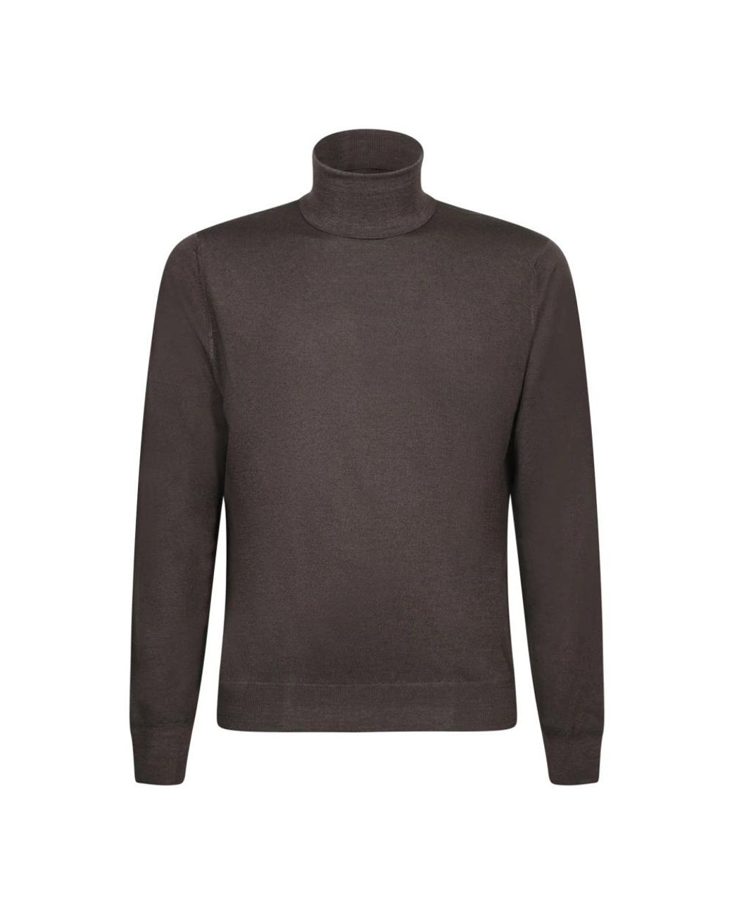 Dell'Oglio Gray Turtlenecks for men