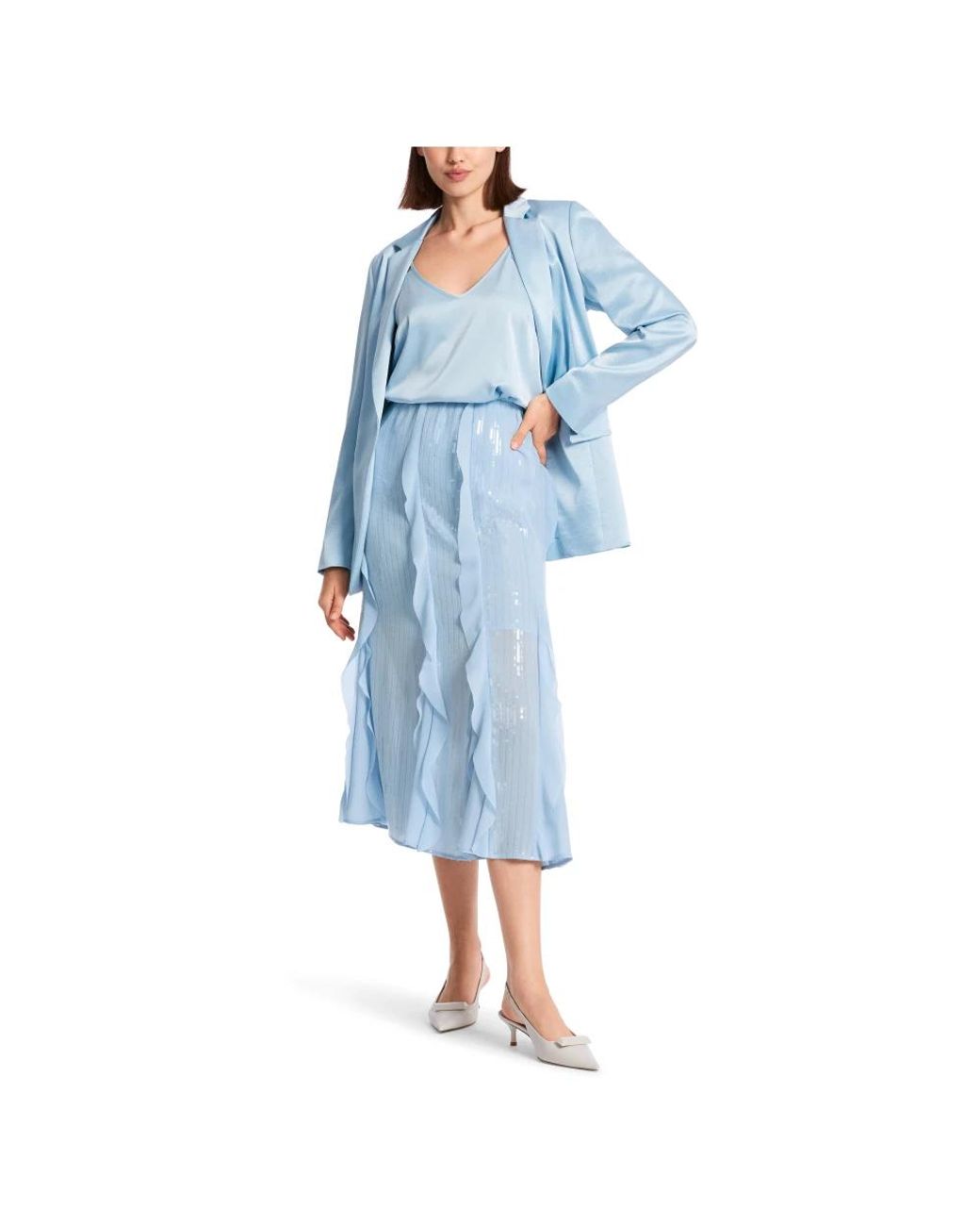Marc Cain Blue Midi Skirts