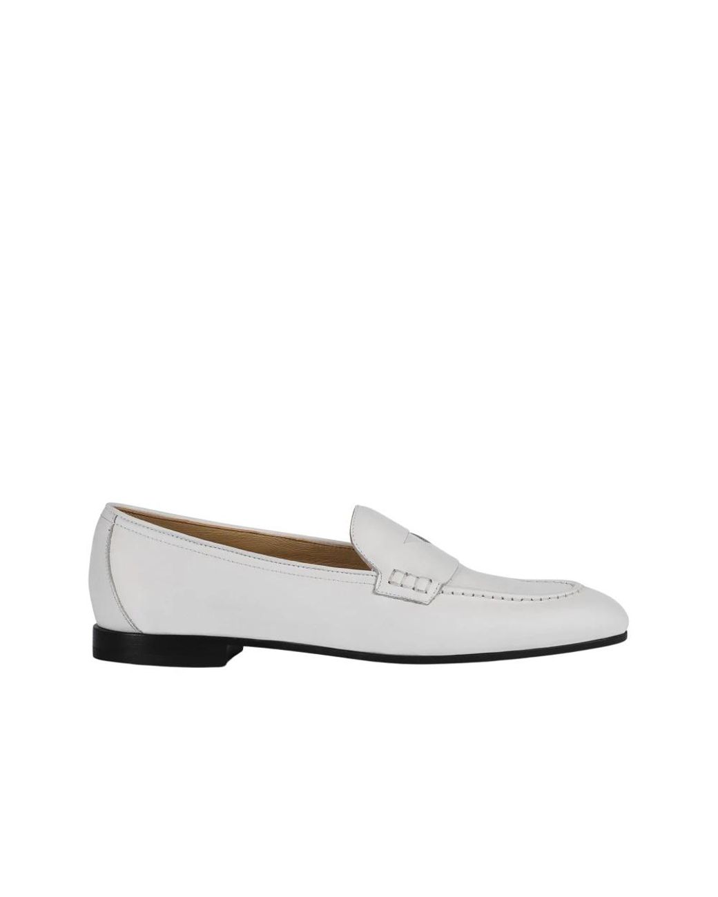 Doucal's Schoenen ,Wit ,Leer Loafers in het White
