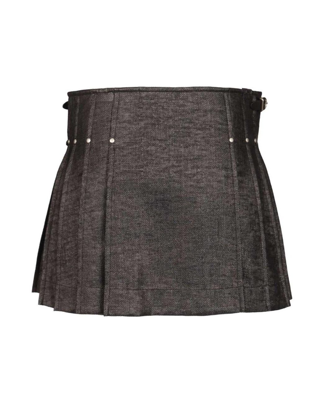 DURAZZI MILANO Black Short Skirts