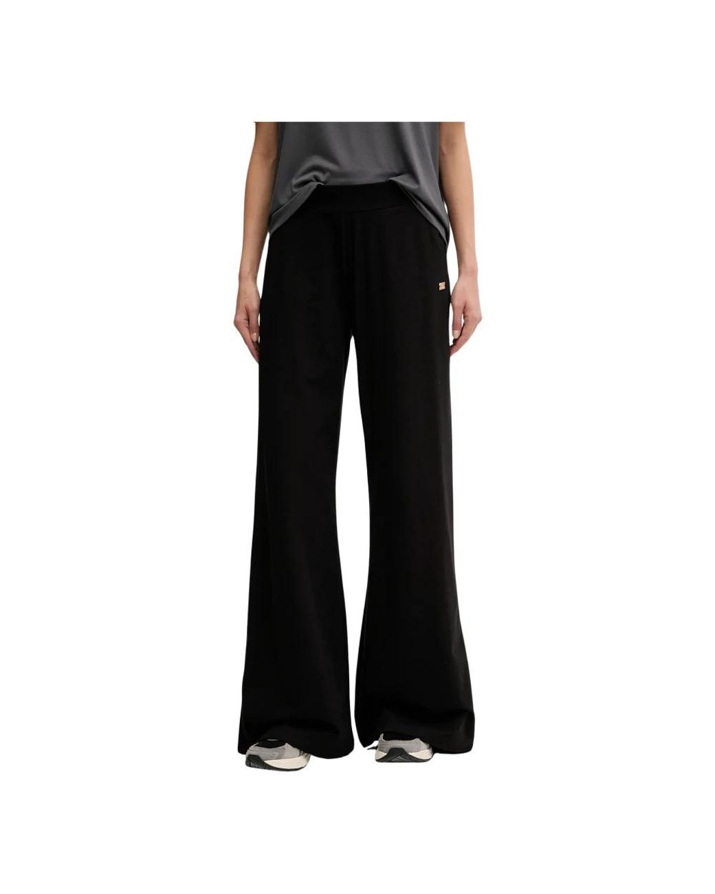 EA7 Sweatpants Met Hoge Taille in het Black
