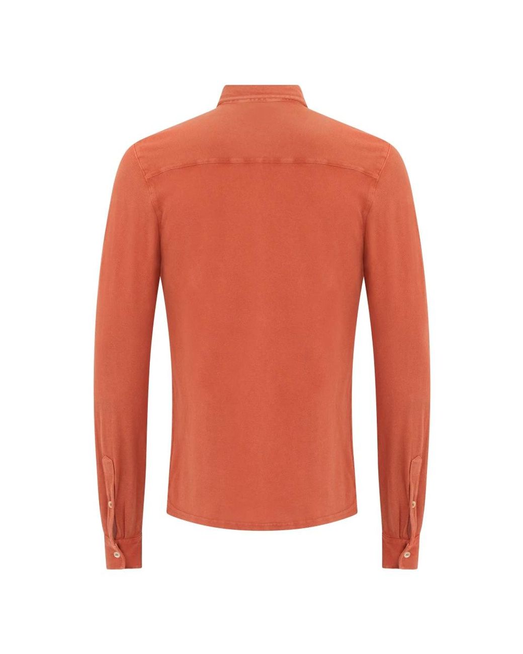 Fedeli Orange Casual Shirts for men