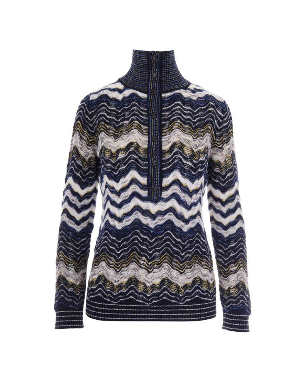 Missoni Blue Turtlenecks