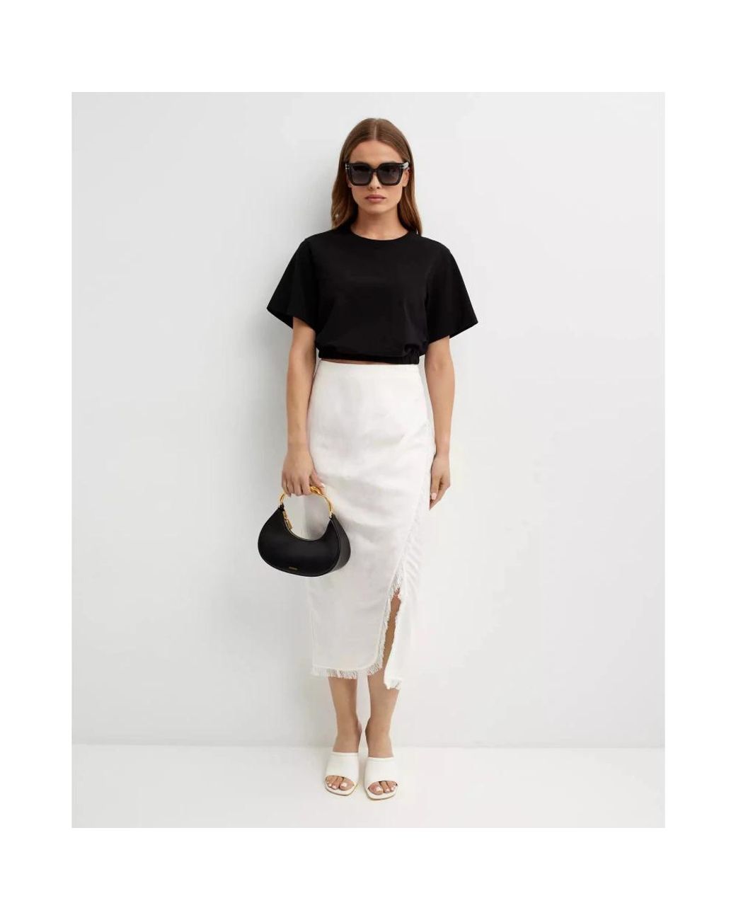 Midi Skirts Jonathan Simkhai de color Gray