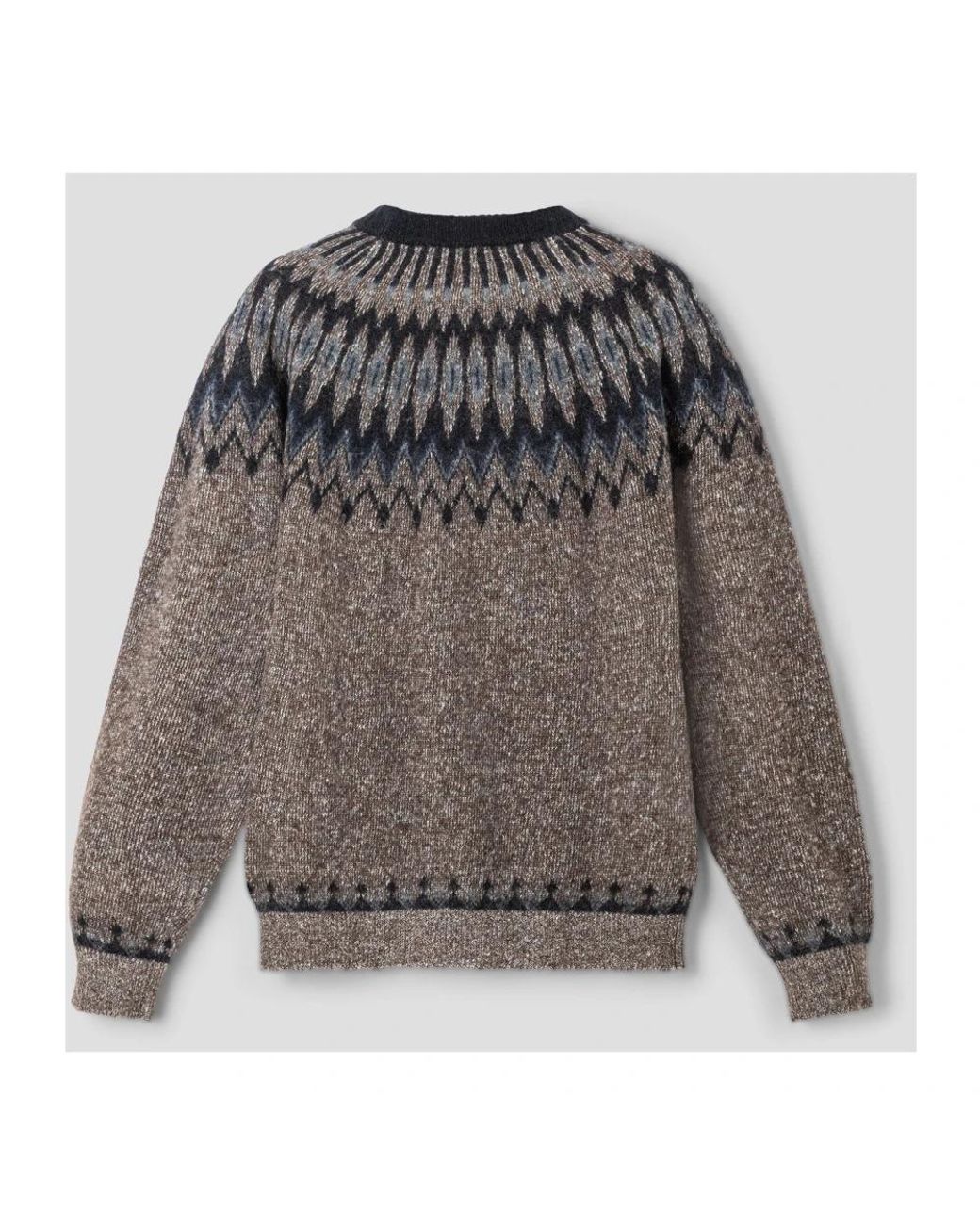 Roberto Collina Gray Round-Neck Knitwear for men