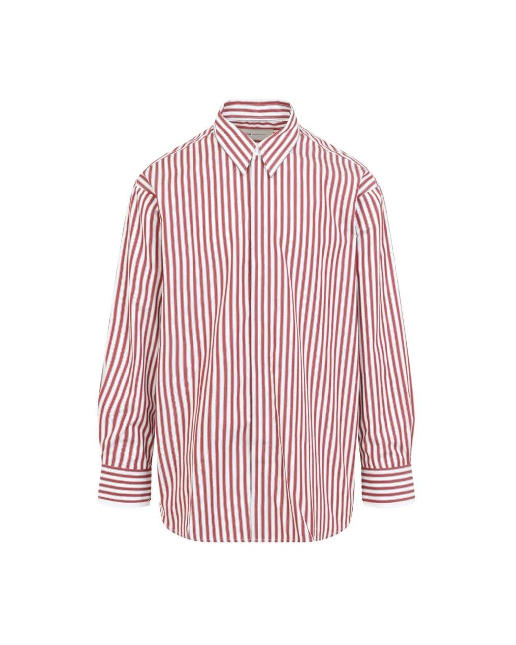 AMI Grote Gestreept Shirt in het Pink voor heren