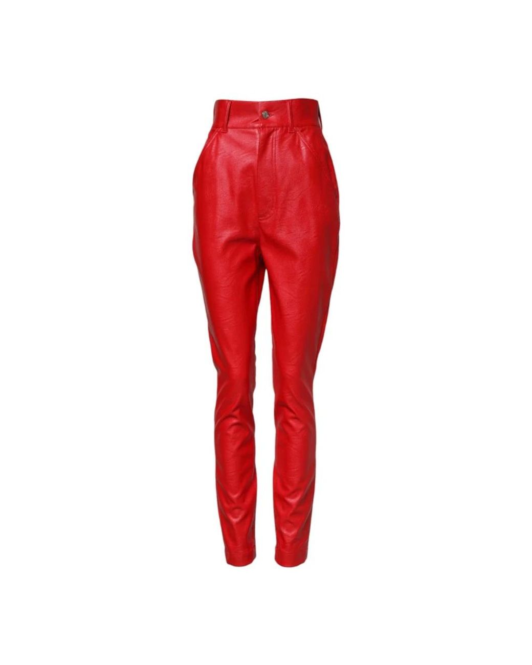 Dolce & Gabbana Red Slim-Fit Trousers