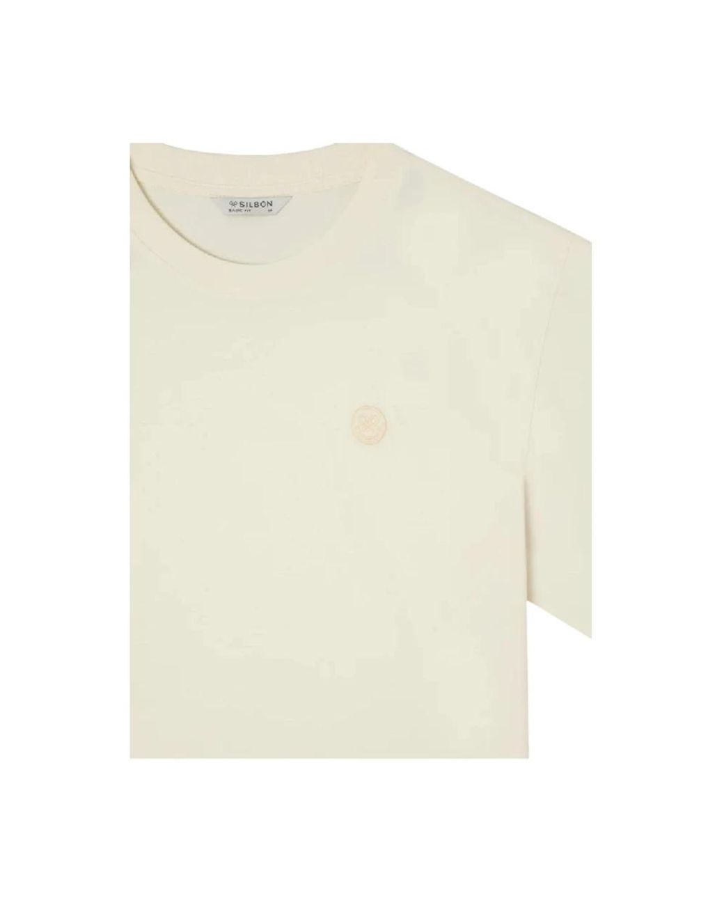 Silbon White T-Shirts for men