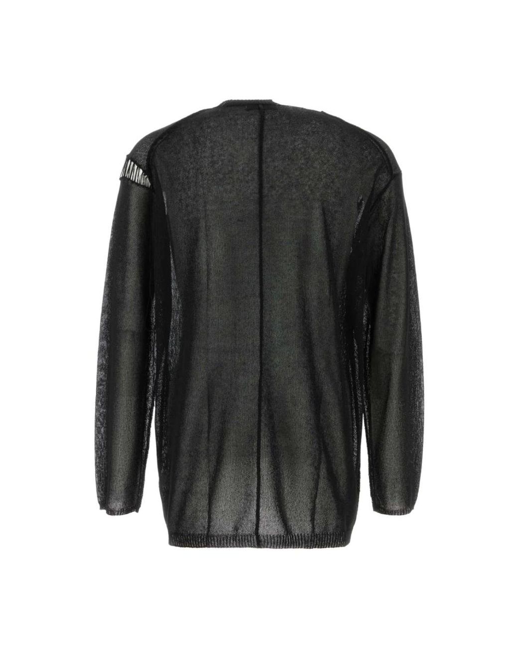 Yohji Yamamoto Black Round-Neck Knitwear for men