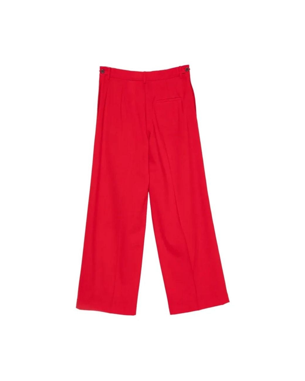 Alysi Red Wide Trousers
