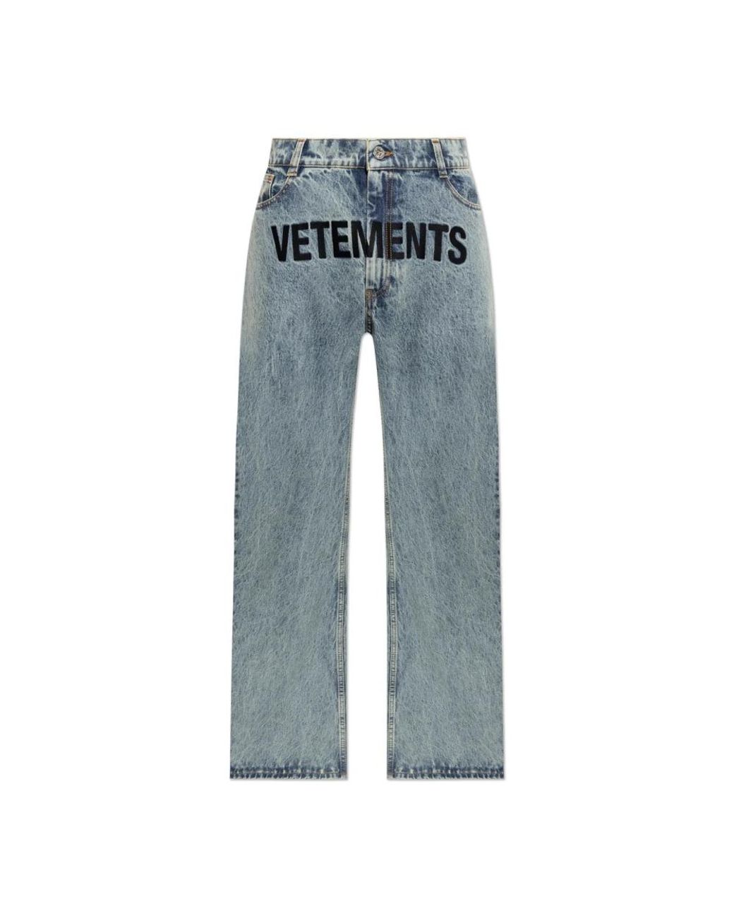 Vetements Blue Straight Fit Jeans for men