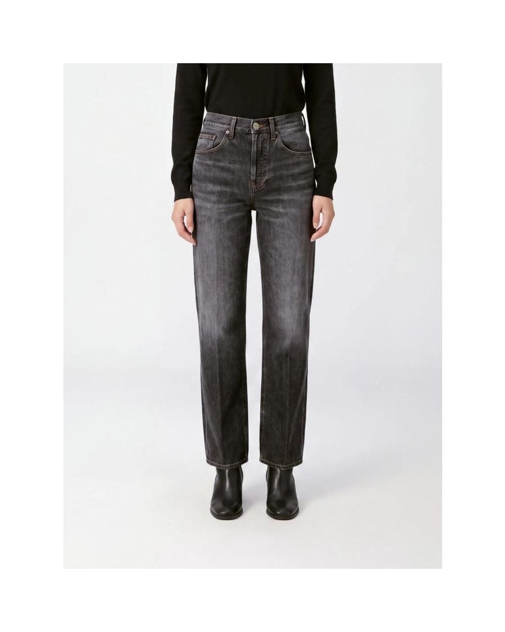 Dondup Gray Straight Fit Jeans