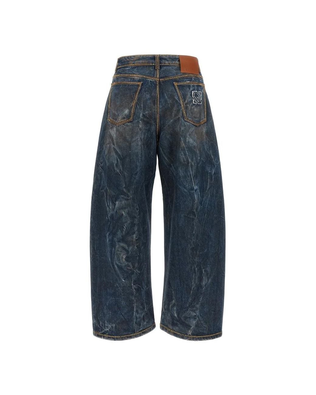 GIUSEPPE DI MORABITO Blue Wide Jeans